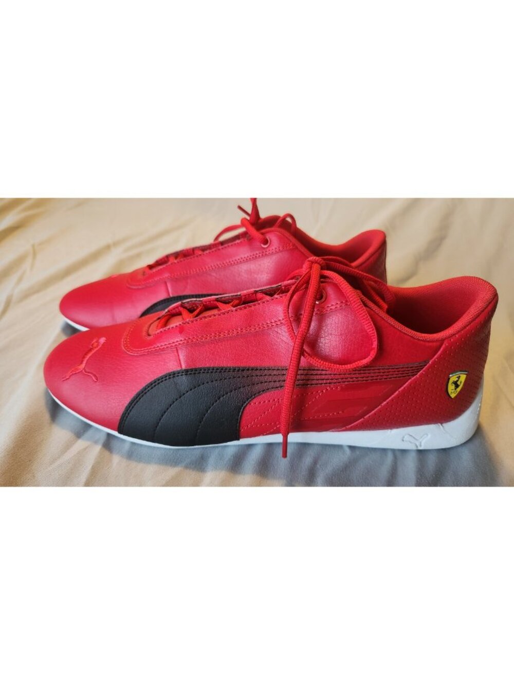 Share PUMA Ferrari R-Cat 306768-02 Men's Size 13 Red Black Scuderia Driving Shoe